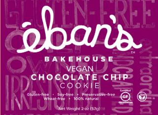 Vegan Chocolate Chip Cookies  - 12 count Retail Display Box