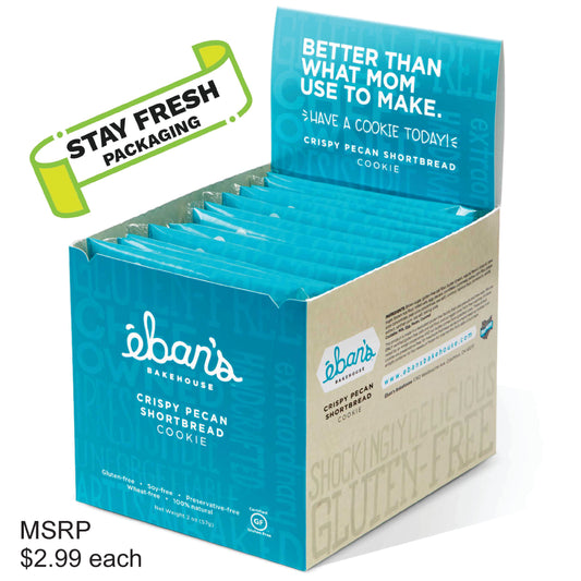Crispy Pecan Shortbread - 12 count Retail Box