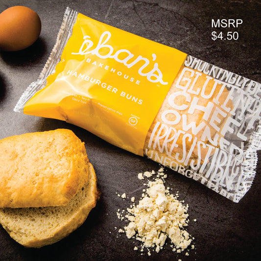 Hamburger Buns - Case - Retail Package - Ten 9oz 2 Bun Packs