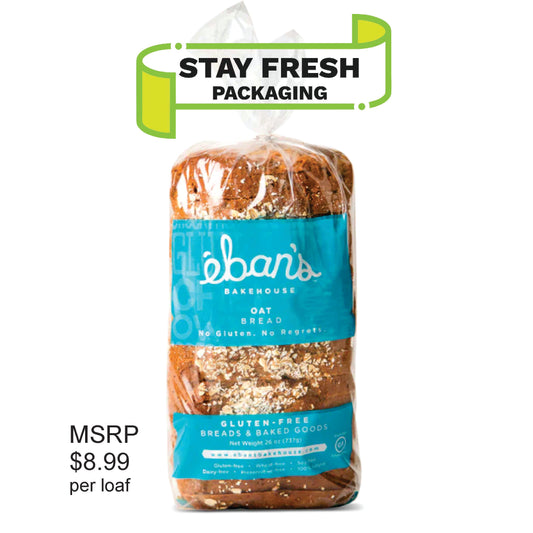 Oat Bread - Case - Six 26oz Loaves